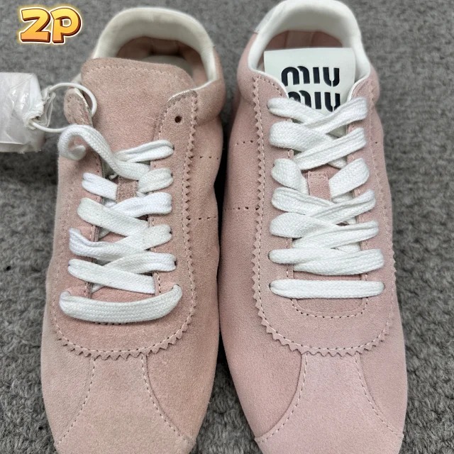미우미우 스웨이드 스니커즈 4컬러 레플리카 미러급 SA급 S급 고퀄리티 최상급 하이엔드 신발 [여성] 32