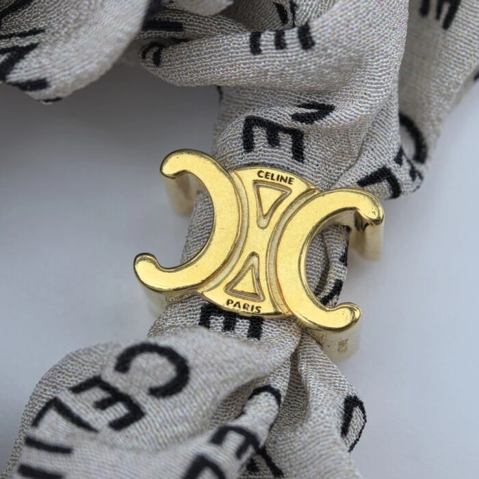 셀린느 헤어밴드 블랙 화이트 세트 스크런치 브래스 골드 피니쉬 블랙 실크 레이유어 브레이슬릿 골드 블랙 레플리카 미러급 SA급 S급 고퀄리티 최상급 하이엔드 악세사리 [여성] 28