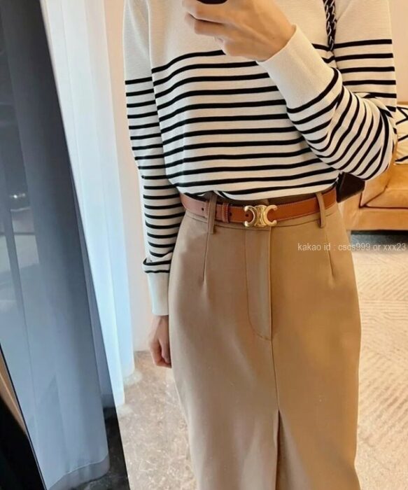 셀린느 트리오페 벨트 (4 color) 레플리카 미러급 SA급 S급 고퀄리티 트리옹프 허리띠 최상급 하이엔드 [여성] - best 33