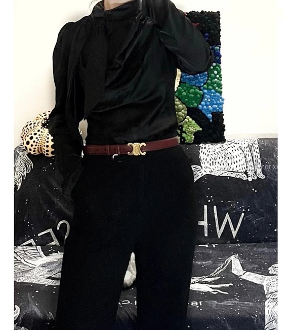 셀린느 트리오페 벨트 브라운 레플리카 미러급 SA급 S급 고퀄리티 최상급 하이엔드 허리띠 [여성] 9