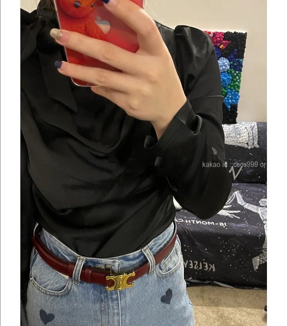 셀린느 트리오페 벨트 브라운 레플리카 미러급 SA급 S급 고퀄리티 최상급 하이엔드 허리띠 [여성] 10