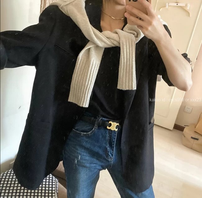 셀린느 트리오페 벨트 브라운 레플리카 미러급 SA급 S급 고퀄리티 최상급 하이엔드 허리띠 [여성] 13