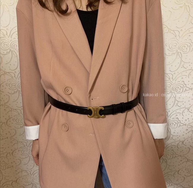 셀린느 트리오페 벨트 브라운 레플리카 미러급 SA급 S급 고퀄리티 최상급 하이엔드 허리띠 [여성] 14