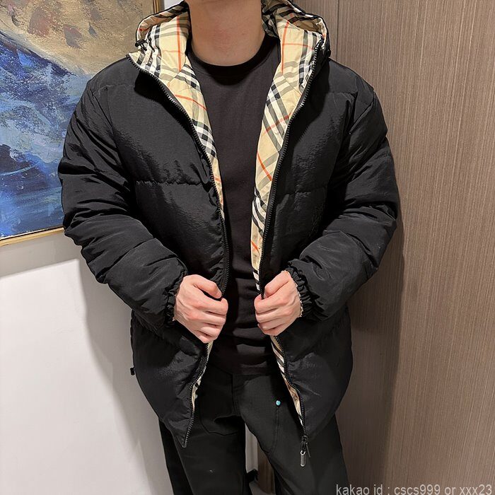 버버리 양면 패딩 레플리카 미러급 SA급 S급 고퀄리티 의류 후드 점퍼 [남성여성공용] - best 6