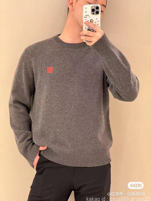 로에베 긴팔 니트 라운드 레플리카 미러급 SA급 S급 고퀄리티 의류 [남성여성공용] - best 2