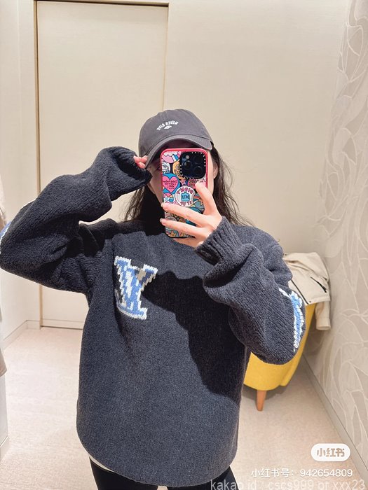 루이비통 니트 레플리카 미러급 SA급 S급 고퀄리티 긴팔 라운드 의류 [남성여성공용] - best 4