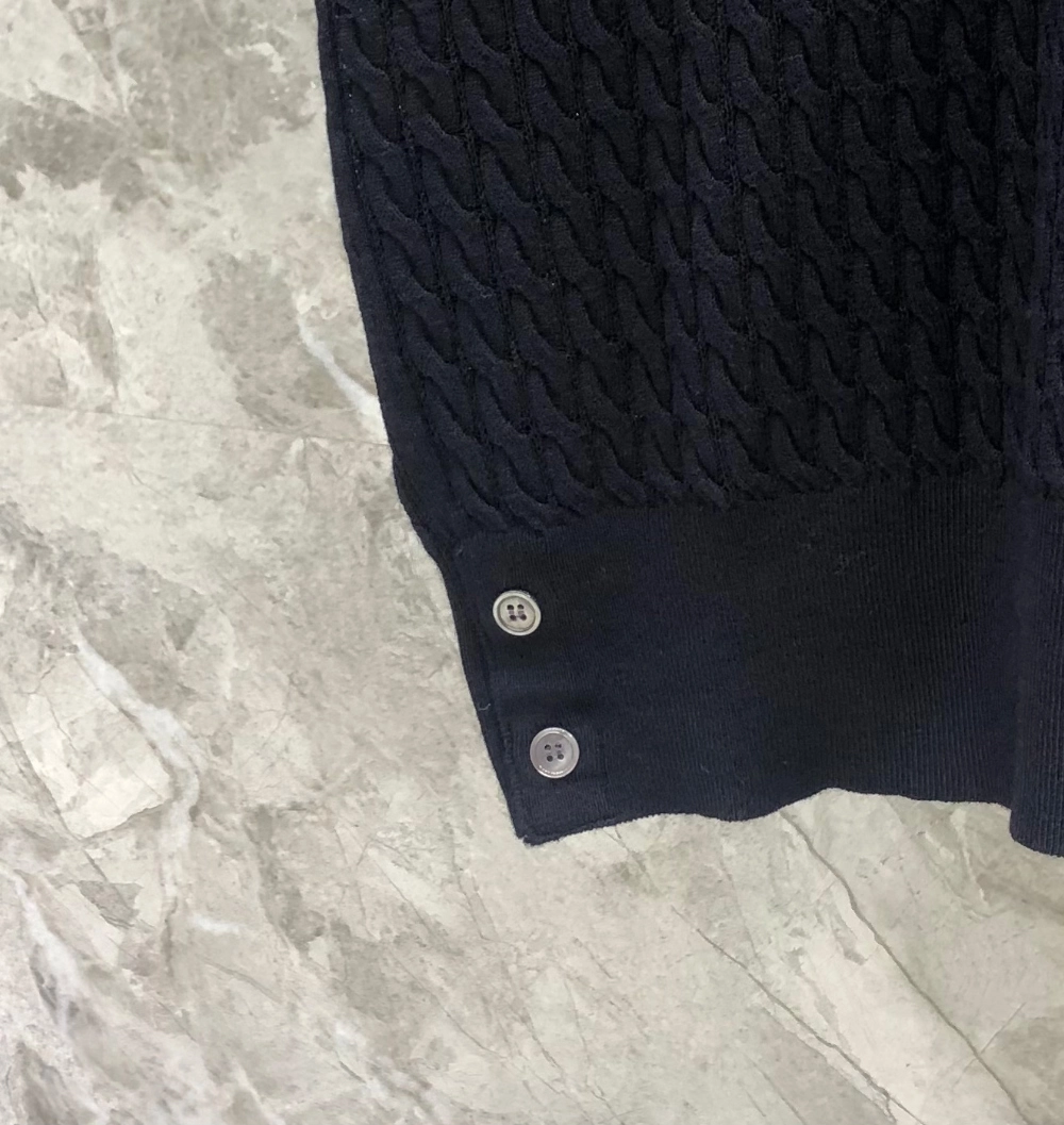 톰브라운 코튼 사선 케이블 니트 숏슬리브 폴로 반팔티 레플리카 미러급 SA급 S급 고퀄리티 카라티 최상급 하이엔드 - best [남성] 11