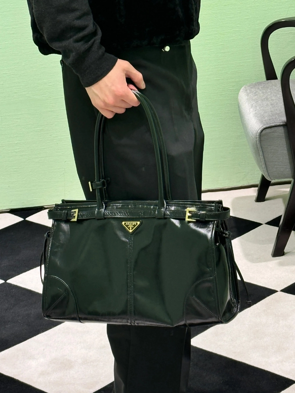 프라다 라지 가죽 핸드백 레플리카 미러급 SA급 S급 고퀄리티 가방 크로스백 토트백 best  [남성여성공용] 7