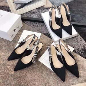 디올 (3 size) 슬링백 패브릭 구두 블랙 레플리카 미러급 SA급 S급 고퀄리티 최상급 하이엔드 신발 [여성]