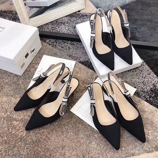 디올 (3 size) 슬링백 패브릭 구두 블랙 레플리카 미러급 SA급 S급 고퀄리티 최상급 하이엔드 신발 [여성]