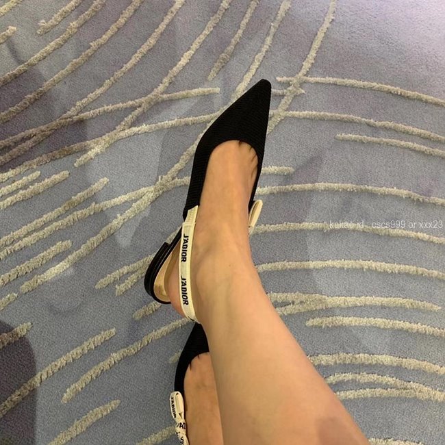 디올 (3 size) 슬링백 패브릭 구두 블랙 레플리카 미러급 SA급 S급 고퀄리티 최상급 하이엔드 신발 [여성] 3