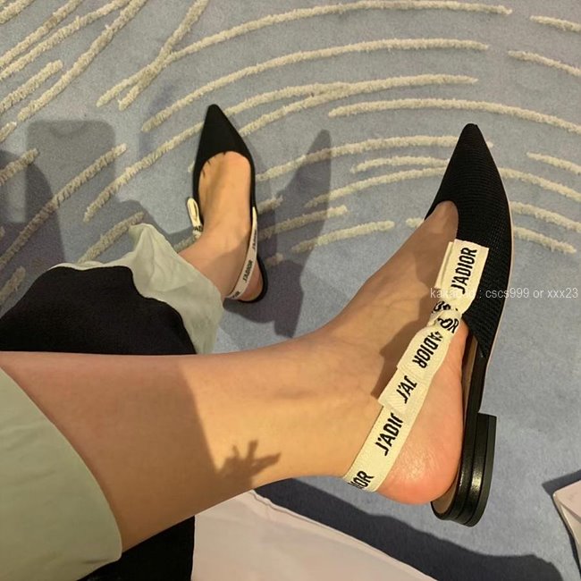 디올 (3 size) 슬링백 패브릭 구두 블랙 레플리카 미러급 SA급 S급 고퀄리티 최상급 하이엔드 신발 [여성] 5