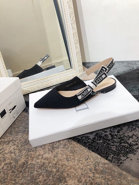 디올 (3 size) 슬링백 패브릭 구두 블랙 레플리카 미러급 SA급 S급 고퀄리티 최상급 하이엔드 신발 [여성] 7