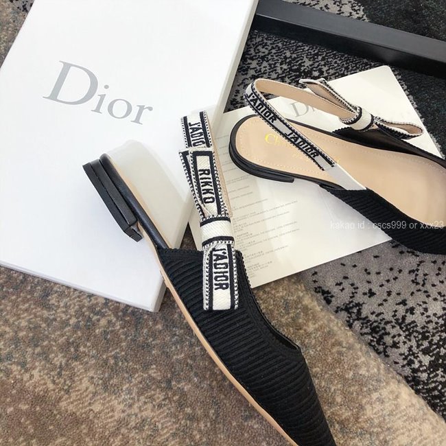 디올 (3 size) 슬링백 패브릭 구두 블랙 레플리카 미러급 SA급 S급 고퀄리티 최상급 하이엔드 신발 [여성] 12