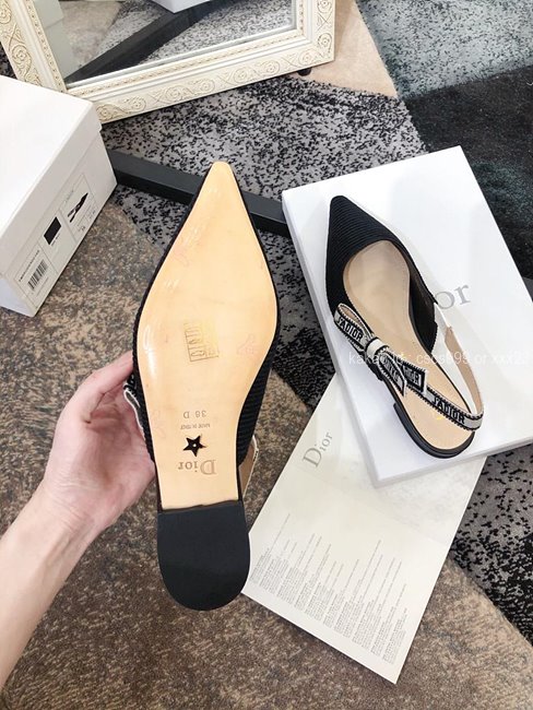 디올 (3 size) 슬링백 패브릭 구두 블랙 레플리카 미러급 SA급 S급 고퀄리티 최상급 하이엔드 신발 [여성] 13