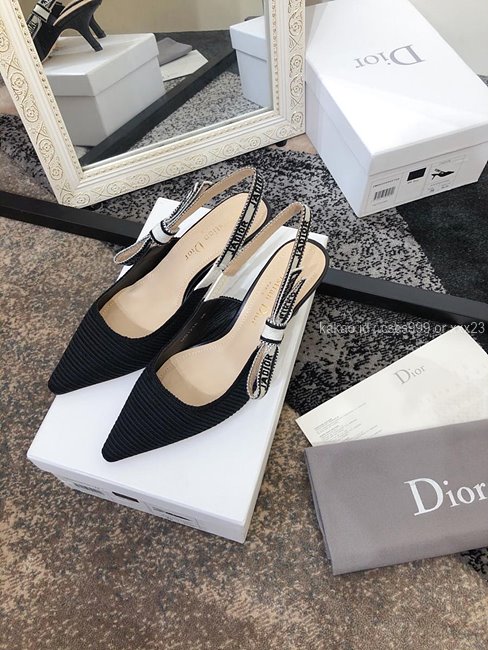 디올 (3 size) 슬링백 패브릭 구두 블랙 레플리카 미러급 SA급 S급 고퀄리티 최상급 하이엔드 신발 [여성] 18