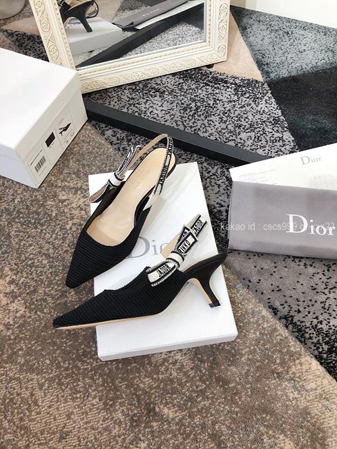 디올 (3 size) 슬링백 패브릭 구두 블랙 레플리카 미러급 SA급 S급 고퀄리티 최상급 하이엔드 신발 [여성] 20