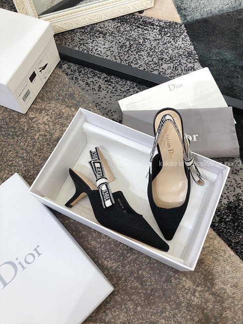 디올 (3 size) 슬링백 패브릭 구두 블랙 레플리카 미러급 SA급 S급 고퀄리티 최상급 하이엔드 신발 [여성] 21