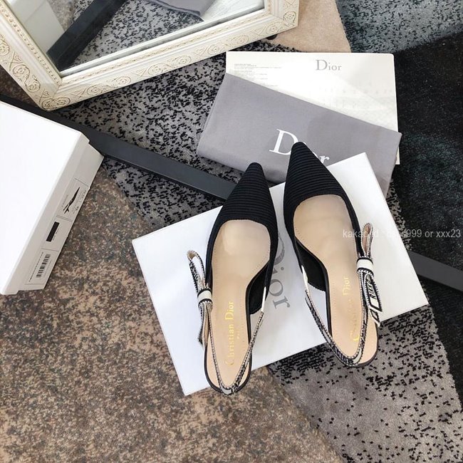 디올 (3 size) 슬링백 패브릭 구두 블랙 레플리카 미러급 SA급 S급 고퀄리티 최상급 하이엔드 신발 [여성] 23