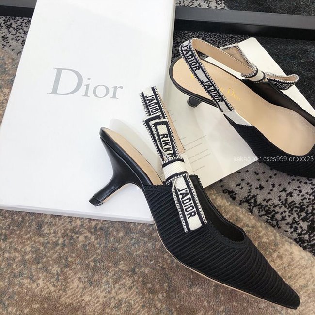 디올 (3 size) 슬링백 패브릭 구두 블랙 레플리카 미러급 SA급 S급 고퀄리티 최상급 하이엔드 신발 [여성] 24