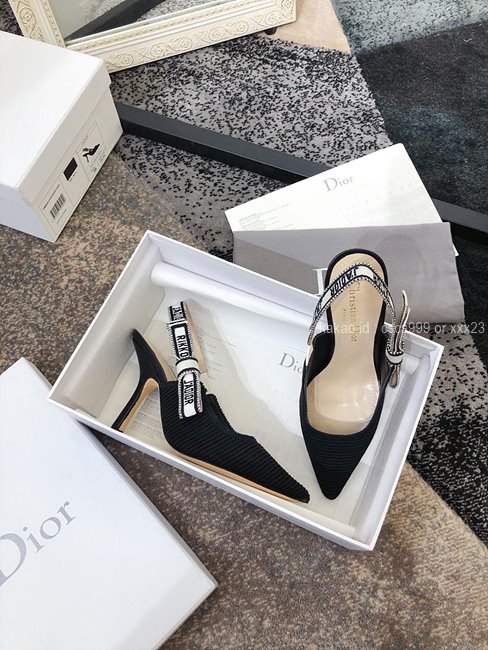 디올 (3 size) 슬링백 패브릭 구두 블랙 레플리카 미러급 SA급 S급 고퀄리티 최상급 하이엔드 신발 [여성] 28