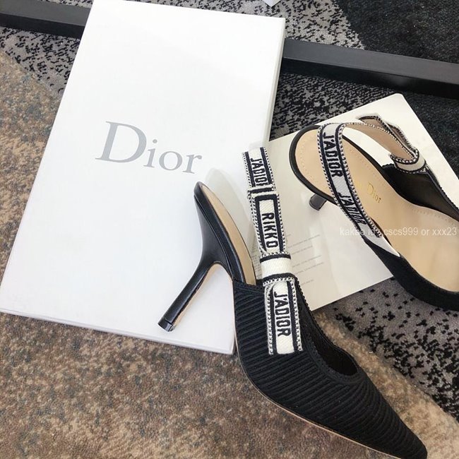 디올 (3 size) 슬링백 패브릭 구두 블랙 레플리카 미러급 SA급 S급 고퀄리티 최상급 하이엔드 신발 [여성] 30