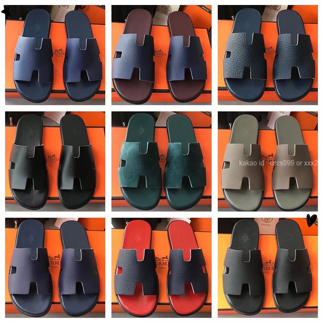 에르메스 이즈미르 슬리퍼 (Multi-color) 레플리카 미러급 SA급 S급 고퀄리티 최상급 하이엔드 신발 [남성] 58