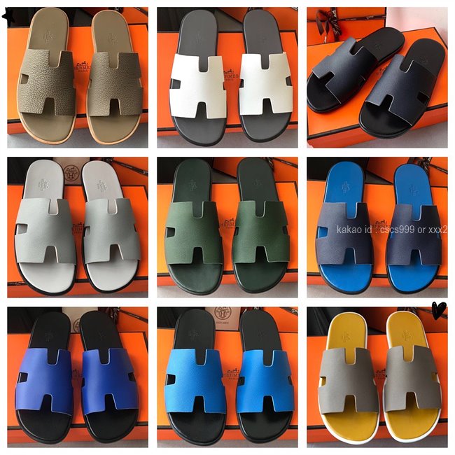 에르메스 이즈미르 슬리퍼 (Multi-color) 레플리카 미러급 SA급 S급 고퀄리티 최상급 하이엔드 신발 [남성] 63