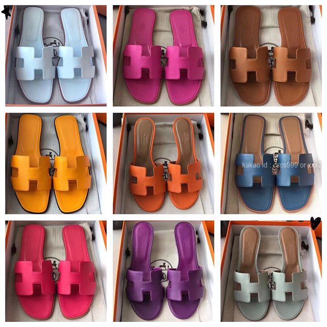 에르메스 오란 슬리퍼 (Multi-color) 레플리카 미러급 SA급 S급 고퀄리티 최상급 하이엔드 신발 [여성] 34