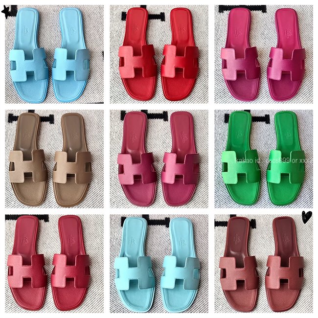 에르메스 오란 슬리퍼 (Multi-color) 레플리카 미러급 SA급 S급 고퀄리티 최상급 하이엔드 신발 [여성] 38