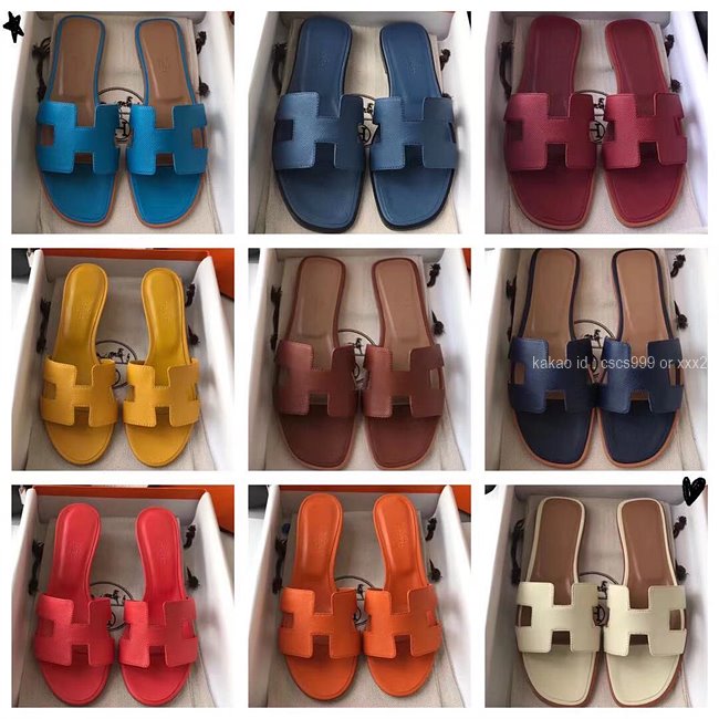 에르메스 오아시스 슬리퍼 (Multi-color) 레플리카 미러급 SA급 S급 고퀄리티 최상급 하이엔드 신발 [여성] 28