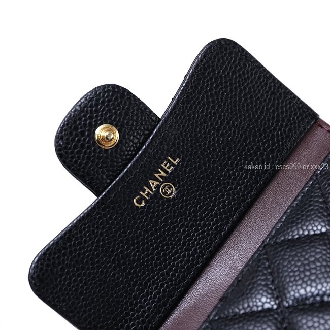 샤넬 클래식 반지갑 캐비어 블랙 금장 레플리카 미러급 SA급 S급 고퀄리티 최상급 하이엔드 지갑 [여성] 10