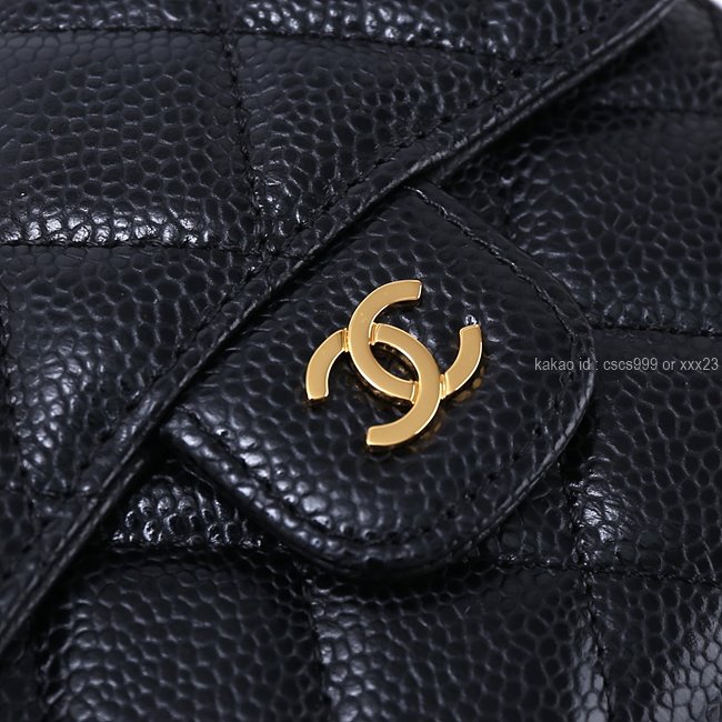 샤넬 클래식 반지갑 캐비어 블랙 금장 레플리카 미러급 SA급 S급 고퀄리티 최상급 하이엔드 지갑 [여성] 11