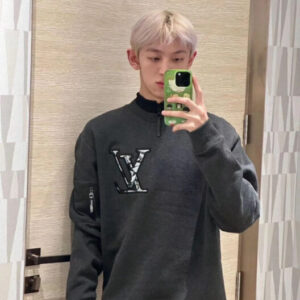 루이비통 점보 모노그램 자수 맨투맨 다크 그레이 레플리카 미러급 SA급 S급 고퀄리티 하이엔드 최상급 의류 [남성여성공용] - thebest