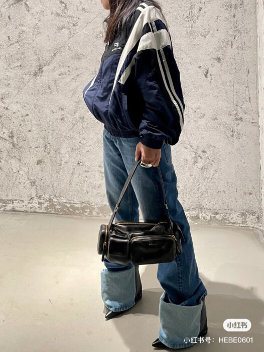 발렌시아가 레플리카 스포티 B 레귤러 트랙수트 자켓 [블랙] 12