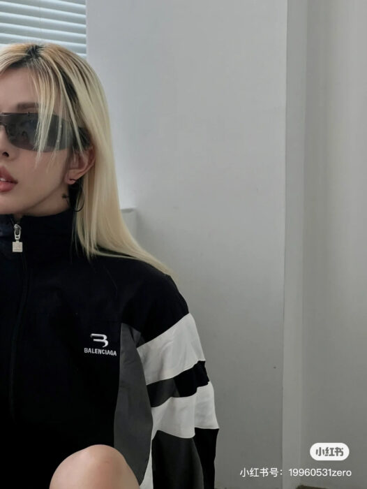 발렌시아가 레플리카 스포티 B 레귤러 트랙수트 자켓 [블랙] 10