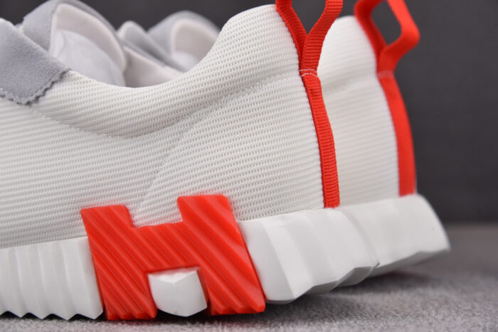 에르메스 레플리카 바운싱 캔버스 스웨이드 스니커즈 [오렌지&블랙] 9