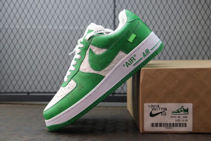 루이비통-레플리카-나이키-에어-포스-1-바이-버질-명품 레플리카 미러 SA급 루이비통 레플리카 나이키 에어 포스 1 바이 버질 아블로 화이트 짐 그린 LVNAFG 15