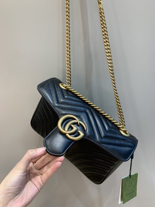 구찌 GG 마몬트 마틀라세 숄더백 스몰 [금장 블랙] 레플리카 미러급 SA급 S급 고퀄리티 크로스백 best [여성] 14