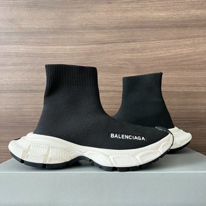 발렌시아가 레플리카 3XL SOCK 재생 니트 스니커즈 블랙 4