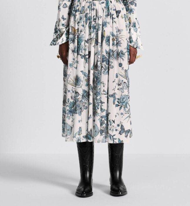 디올 레플리카 플레어 미디 스커트 3