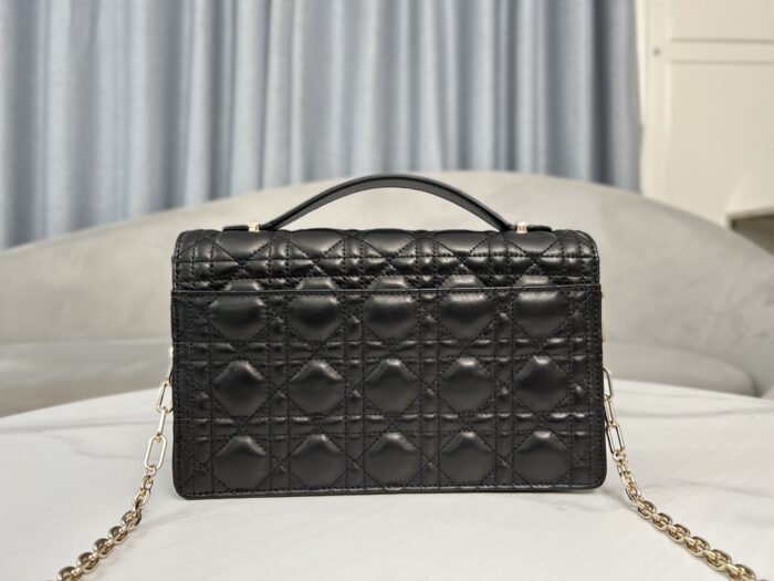 디올 레플리카 MISS DIOR 탑 핸들백 블랙 11