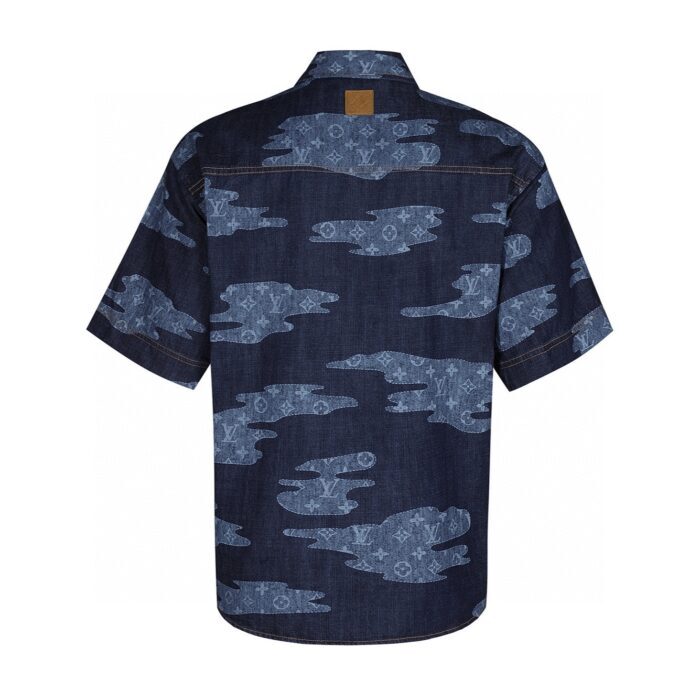 루이비통 모노그램 샴브레이 포켓 코튼 반팔 카라 셔츠 데님 1AIMJ8 레플리카 미러급 SA급 S급 고퀄리티 하이엔드 최상급 의류 [남성여성공용] 4