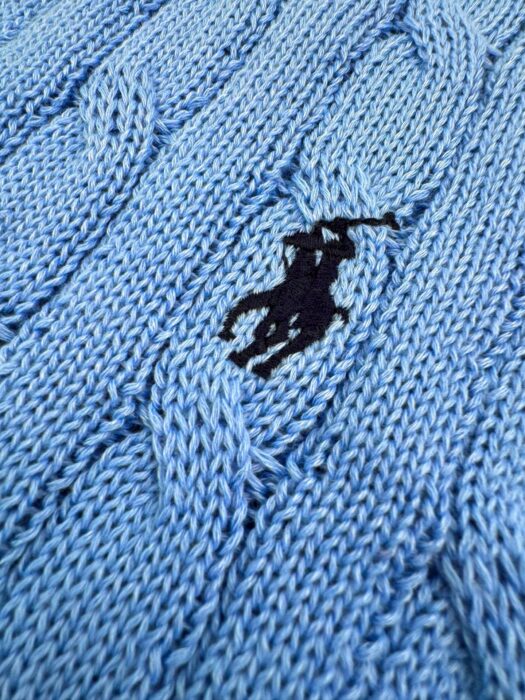 폴로 랄프로렌 자카드 라운드넥 니트 반팔티 스카이 블루 레플리카 미러급 SA급 S급 고퀄리티 하이엔드 최상급 의류 [남성여성공용] 10