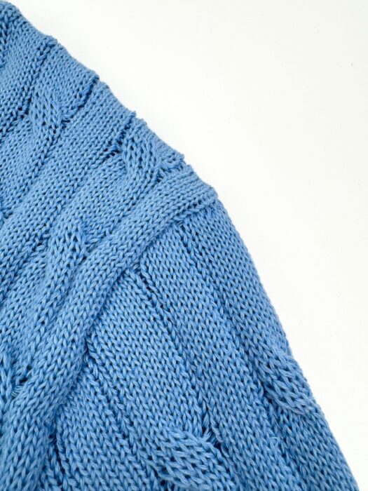 폴로 랄프로렌 자카드 라운드넥 니트 반팔티 스카이 블루 레플리카 미러급 SA급 S급 고퀄리티 하이엔드 최상급 의류 [남성여성공용] 7