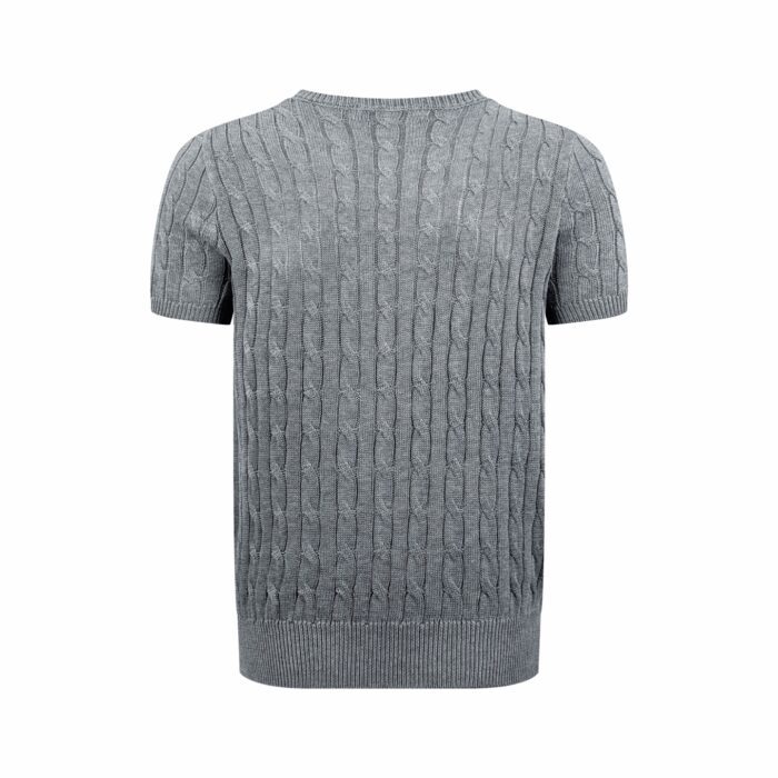 폴로 랄프로렌 자카드 라운드넥 니트 반팔티 그레이 레플리카 미러급 SA급 S급 고퀄리티 하이엔드 최상급 의류 [남성여성공용] 4