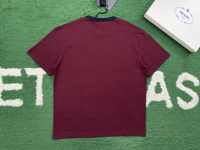 프라다 스트라이프 저지 반팔티 레드 레플리카 미러급 SA급 S급 고퀄리티 하이엔드 최상급 의류 [남성여성공용] 4