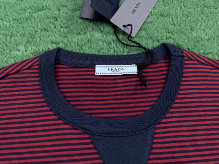 프라다 스트라이프 저지 반팔티 레드 레플리카 미러급 SA급 S급 고퀄리티 하이엔드 최상급 의류 [남성여성공용] 7