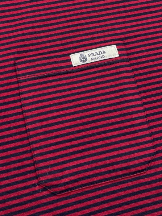 프라다 스트라이프 저지 반팔티 레드 레플리카 미러급 SA급 S급 고퀄리티 하이엔드 최상급 의류 [남성여성공용] 9