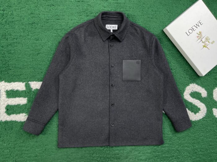 로에베 베이직 양털 셔츠 자켓 차콜 레플리카 미러급 SA급 S급 고퀄리티 하이엔드 최상급 의류 [남성여성공용] 3